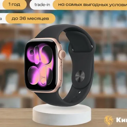 Apple Watch S11 42mm Rose Gold Sport Band (S/M), розовый — фото товара