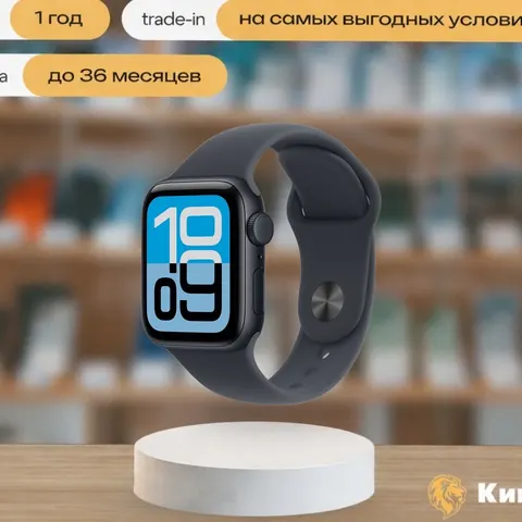 Apple Watch SE3 44mm Midnight Sport Band (M/L), чёрный — фото товара