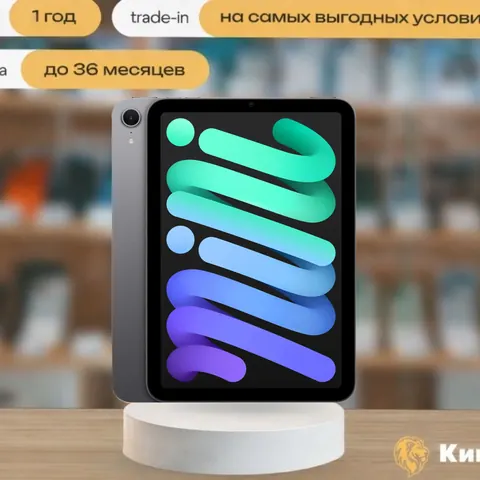 iPad Mini 7 128GB Space Gray Wi-Fi, серый — фото товара