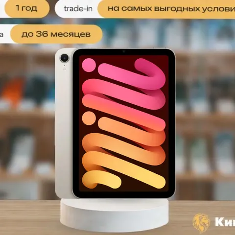 iPad Mini 7 256GB Starlight Wi-Fi, золотой — фото товара
