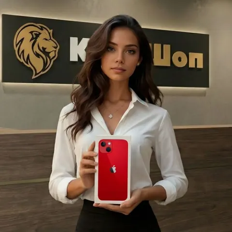 iPhone 13, 256 ГБ, SIM + eSIM, красный — фото товара