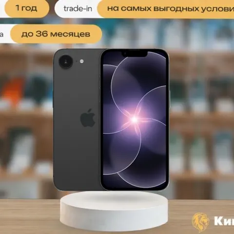 iPhone 17e, 256 ГБ, SIM + eSIM, черный — фото товара