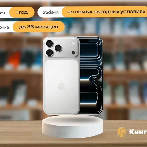 iPhone 17 Pro Max, 256 ГБ, SIM + eSIM, серебристый — фото товара