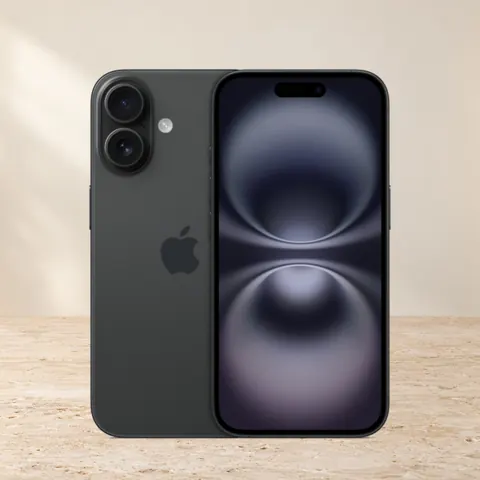 iPhone 16, 128 ГБ, SIM + eSIM, черный — фото товара
