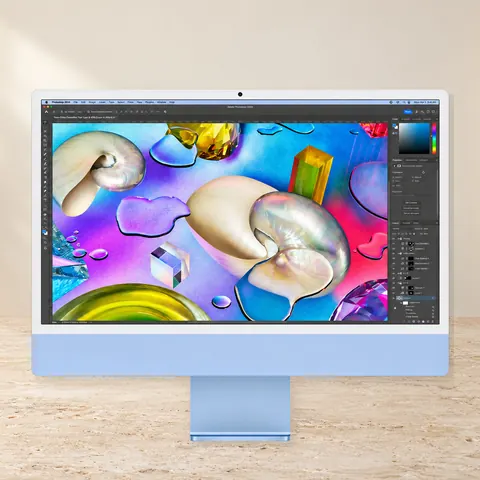 iMac M4 (2024) - 16/256 Blue, синий — фото товара