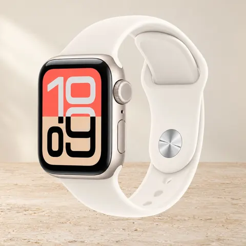 Apple Watch SE3 44mm Starlight Sport Band (M/L), белый — фото товара