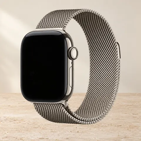 Apple Watch S12 42mm Natural Ti Milanese Loop, серый — фото товара