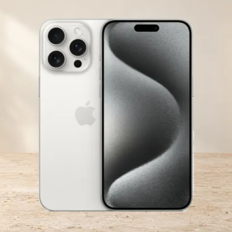 iPhone 15 Pro Max, 256 ГБ, eSIM, белый — фото товара