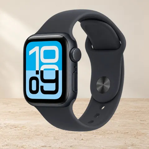 Apple Watch SE3 44mm Midnight Sport Band (S/M), чёрный — фото товара