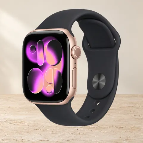 Apple Watch S11 46mm Rose Gold Sport Band (S/M), розовый — фото товара