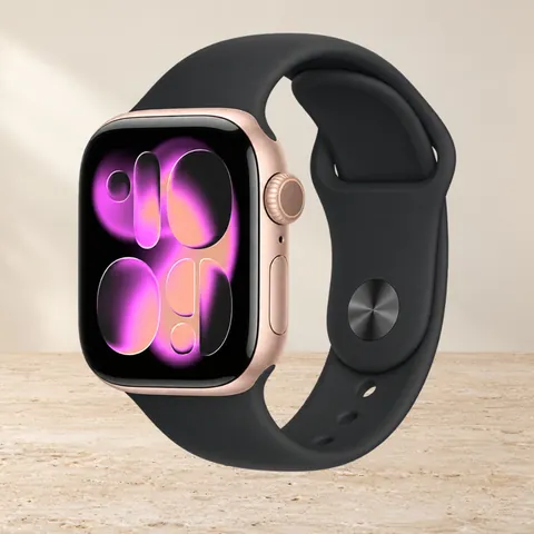 Apple Watch S11 42mm Rose Gold Sport Band (S/M), розовый — фото товара