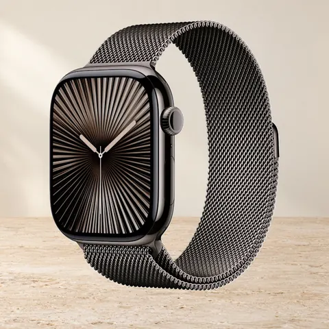 Apple Watch S10 46mm Slate Milanese Loop (M/L), серый — фото товара