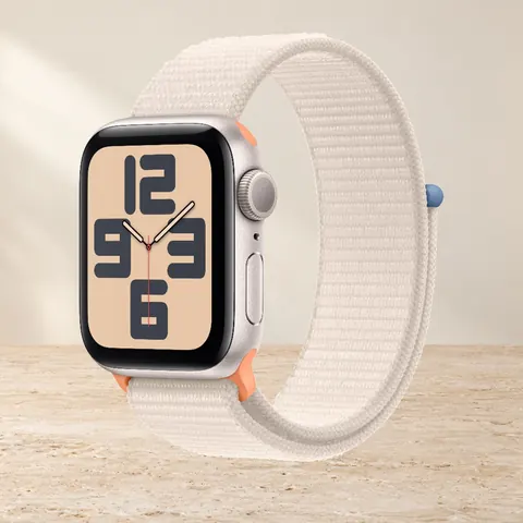 Apple Watch SE2 2024 40mm Starlight Sport Loop, белый — фото товара