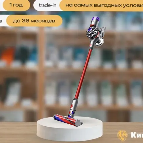 Пылесос Dyson V8 SV10K Slim Fluffy Nickel/Red, китайская версия — фото товара