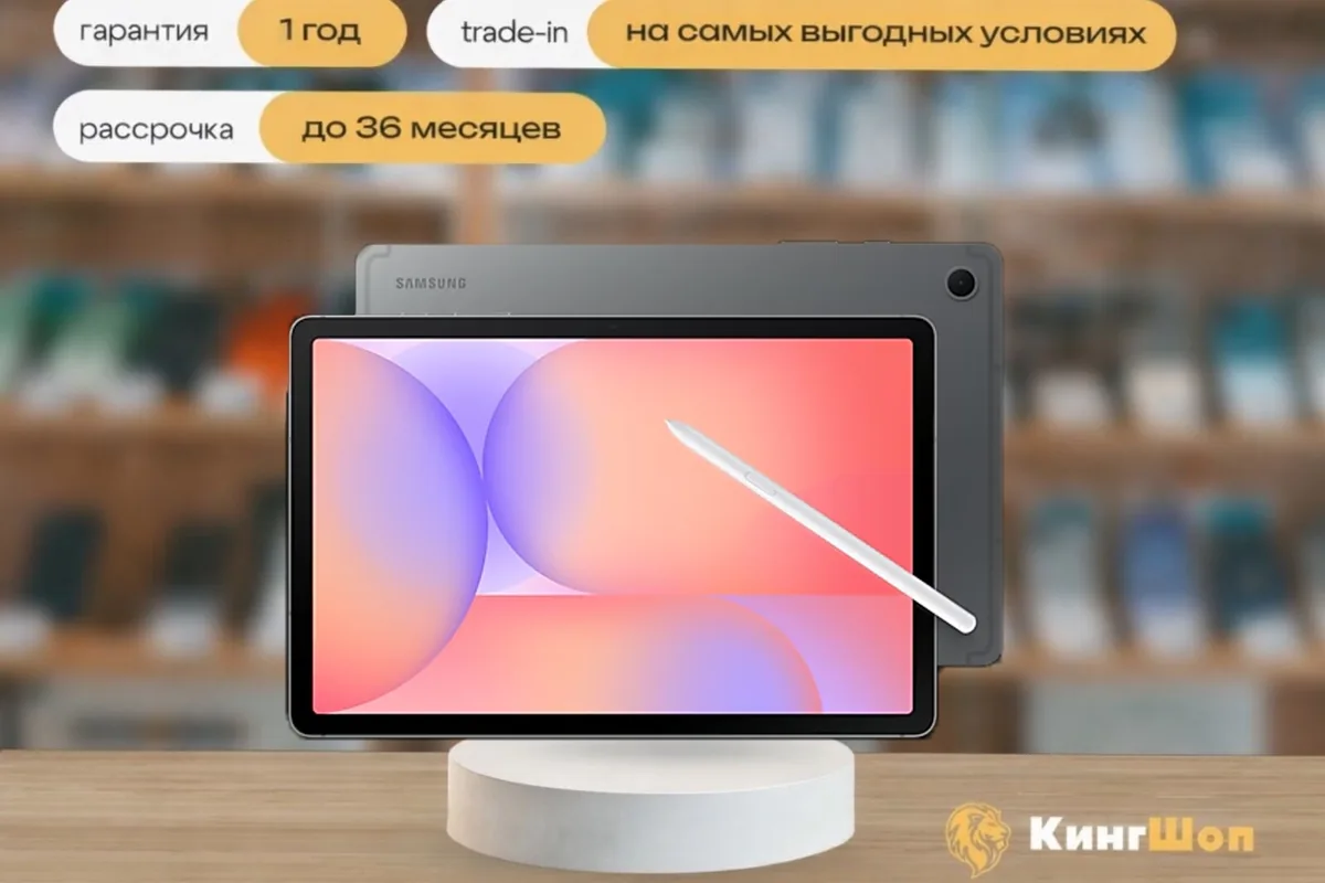 Galaxy Tab S10 Lite 6/128 Gray Wi-Fi, Серый — фото товара