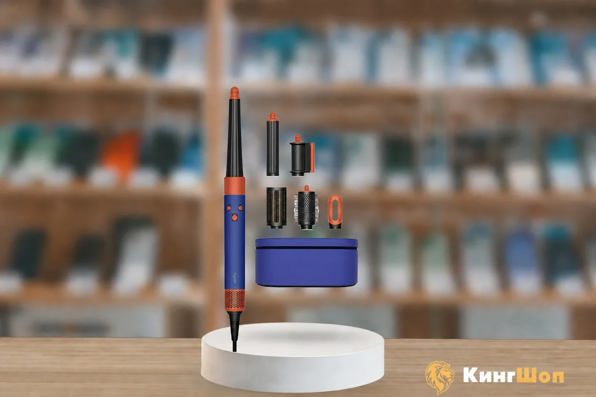 Стайлер Dyson HS08 Long Vinca Blue (с диффузором), синий, европейская версия — фото товара