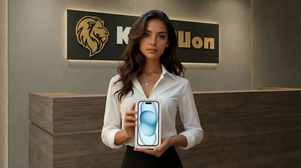 iPhone 15, 256 ГБ, SIM + eSIM, голубой (Blue) — фото товара