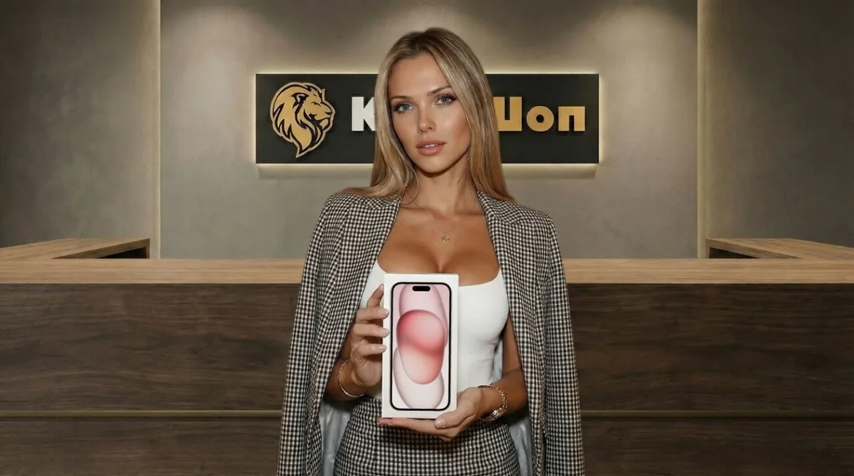 iPhone 15 Plus, 128 ГБ, SIM + eSIM, розовый (Pink) — фото товара