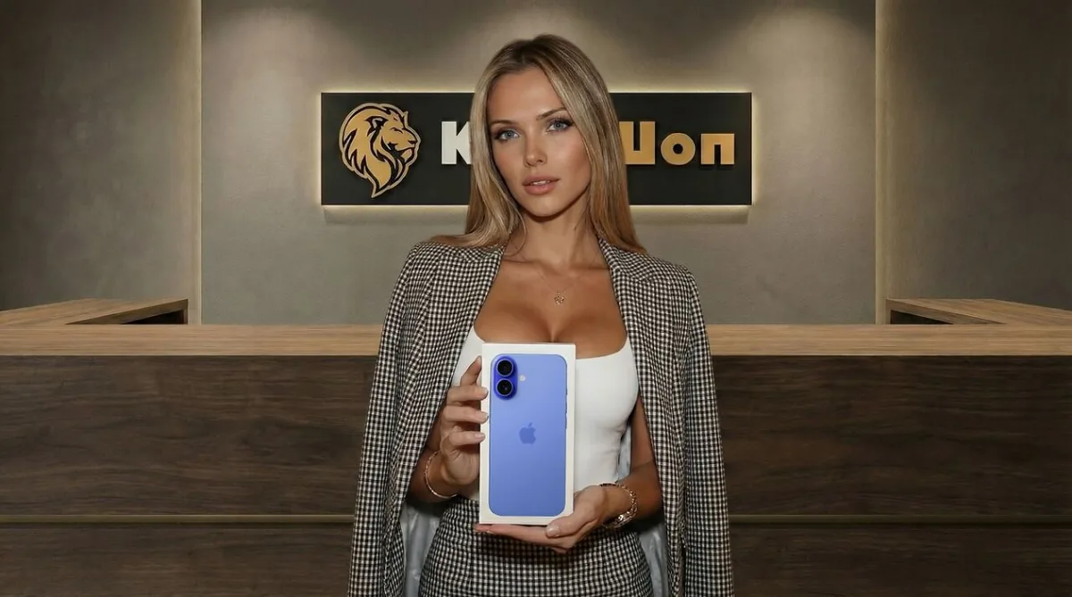 iPhone 16 Plus, 512 ГБ, SIM + eSIM, голубой (Ultramarine) — фото товара