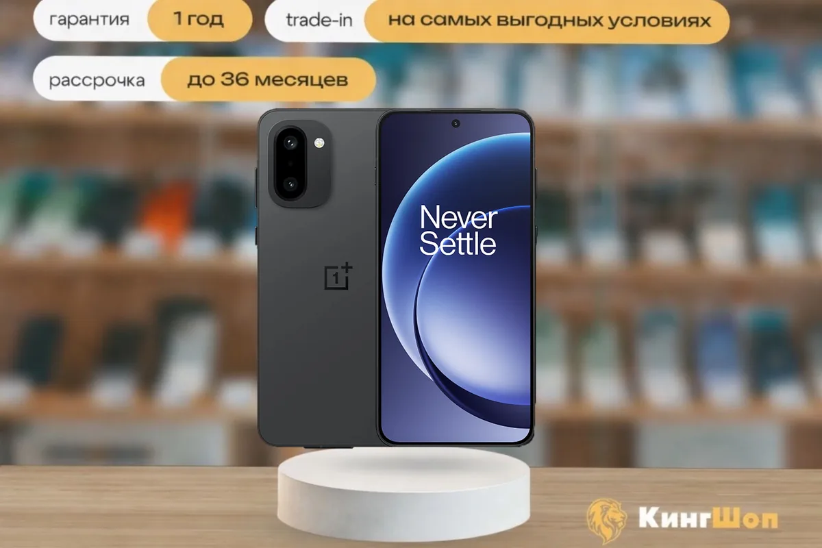 OnePlus 15R 12/256 Black, SIM + eSIM, черный — фото товара