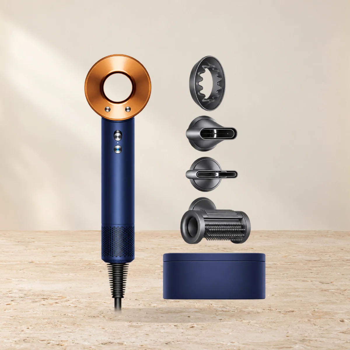 Фен Dyson HD15 Blue/Copper (с кейсом), европейская версия — фото товара
