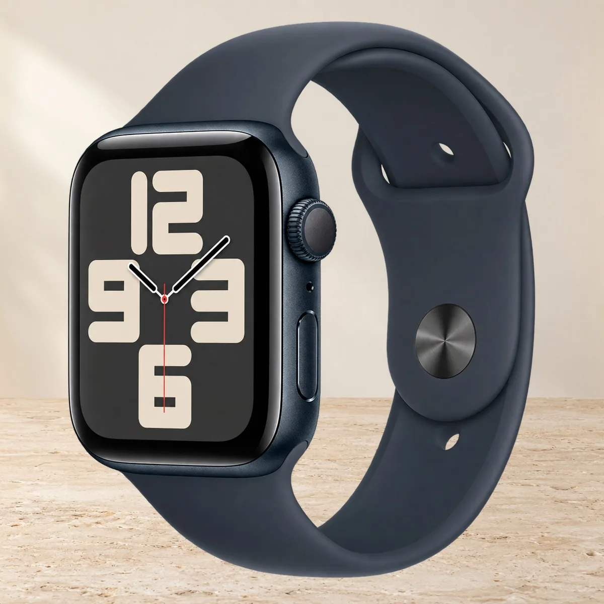 Apple Watch SE2 2024 44mm Midnight Sport Band (M/L), чёрный — фото товара