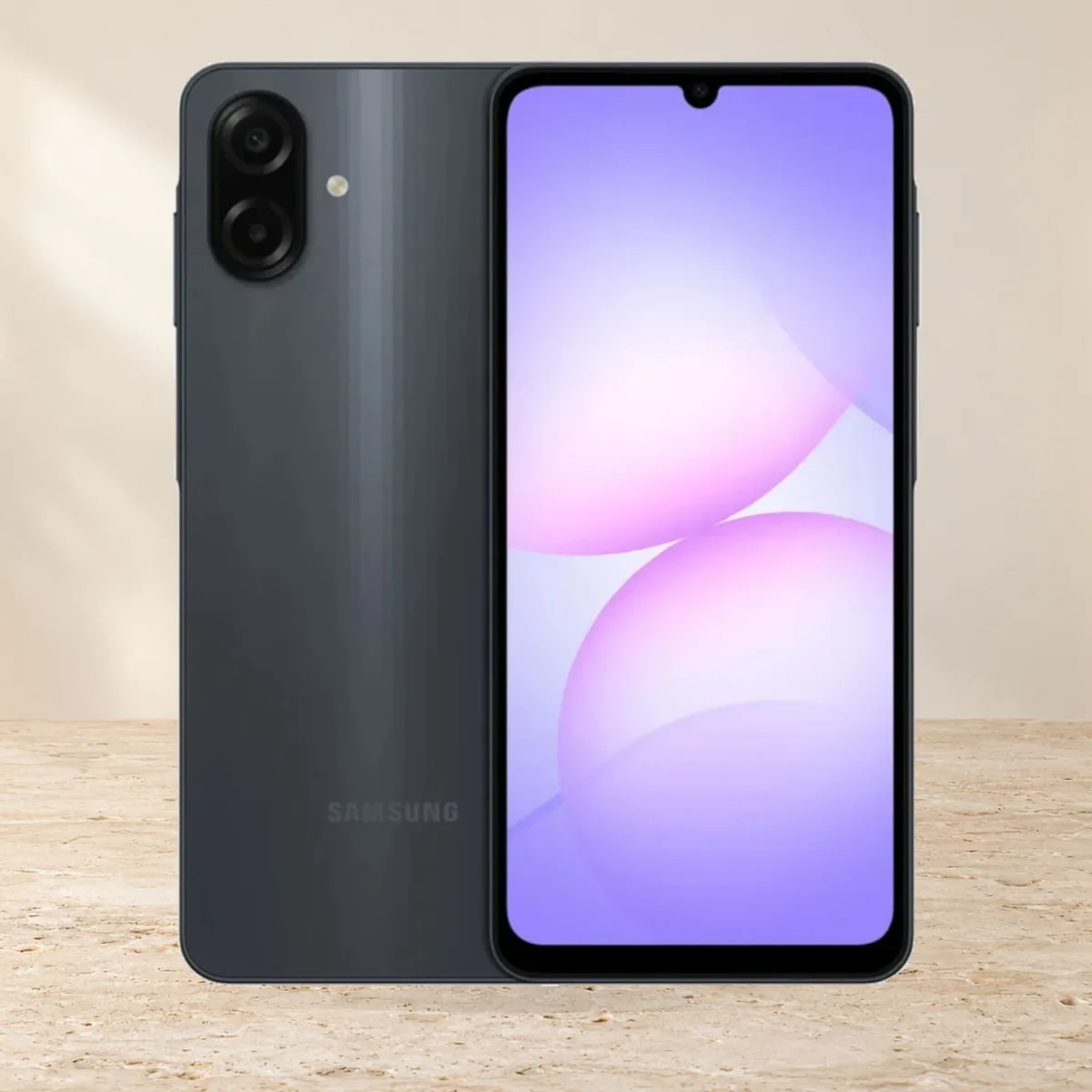Samsung Galaxy A07s 4/64 Black, SIM + eSIM, черный — фото товара